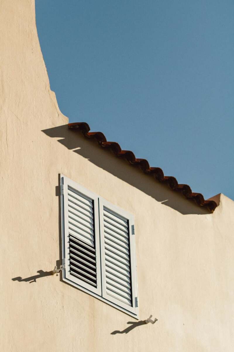 Fassade eines Hauses in Almería
